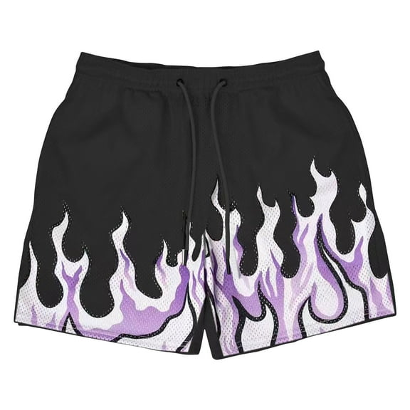 Shorts Men Board Elastic Waist Graphic Print Beach Shorts Mens Khaki Cargo Shorts L