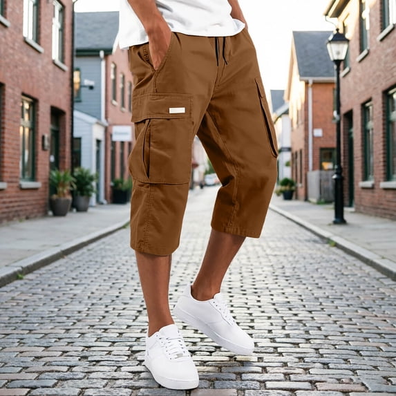 Shorts Men Cargo Loose Fit Joggers with Pocket Hiking Shorts Relaxed Fit Summer Essentials Beach Outfits