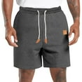 thumbnail image 1 of Shorts Men Cotton Elastic Drawstring Color Sports Pocket Shorts Casual Shorts Men Dark Gray L, 1 of 5