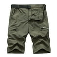 thumbnail image 1 of Shorts Men Plus Size Cargo Shorts Multi-Pockets Relaxed Summer Beach Shorts Pants Cargo Shorts for Men Army Green 5XL, 1 of 5