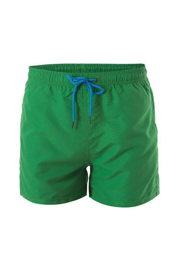 Shorts Men Solid Quick Dry Beach Shorts with Inner Breathable Lightweight Casual Bermuda Shorts Mens Workout Shorts Green XXXL