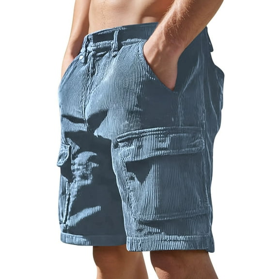 Shorts Men – Workout Tech Fit with Drawstring Summer Men's Casual Pocket Loose Retro Versatile Shorts