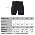 thumbnail image 1 of Shorts Men's 2-in-1 Running Shorts Quick Drying Breathable Active Training Exercise Jogging Cycle Shorts With Longer Liner, 1 of 7