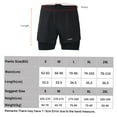 thumbnail image 1 of Shorts Men's 2-in-1 Running Shorts Quick Drying Breathable Active Training Exercise Jogging Cycle Shorts With Longer Liner, 1 of 7