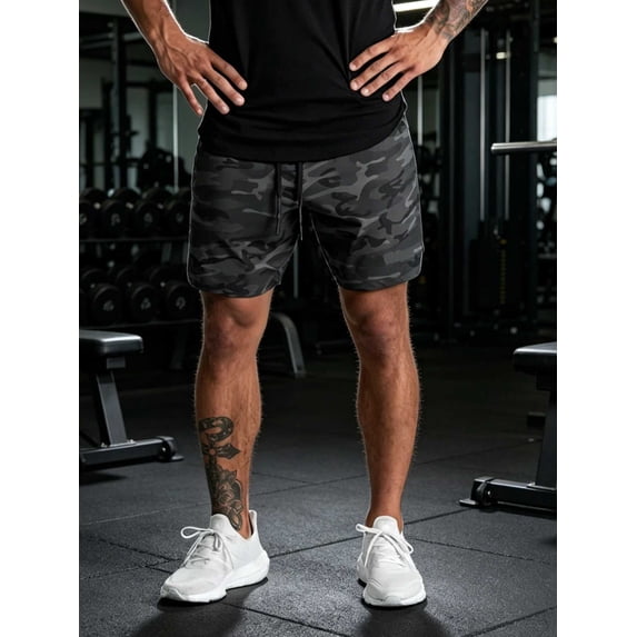 Shorts Men's Running Sports Training Fitness Shorts Jogging Shorts Quick Dry Breathable Lightweight Sports Shorts