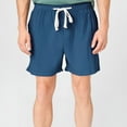 thumbnail image 1 of Shorts Pants for Men in $10 Solid Color Casual Pocket Cotton-Linen Drawstring Elastic-Waist Shorts, 1 of 6
