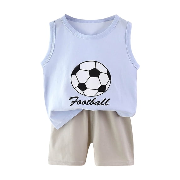 Shorts Sets Toddler Boys 2 Piece Toddler Baby Boys Summer Shirt Outfits Clothes Sleeveless Tops Shorts Set Loose Fit