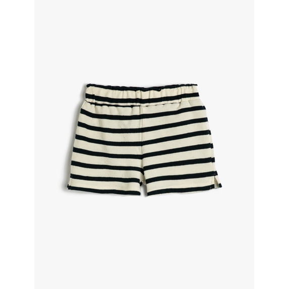 Shorts Towel Fabric Elastic Waistband Relax Cut