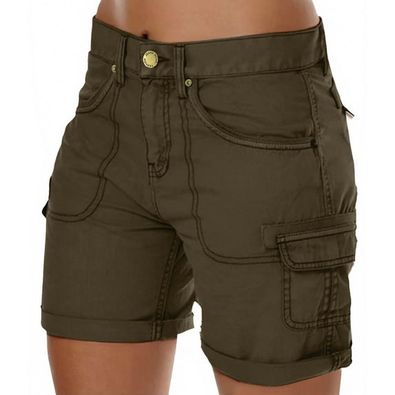 Shorts for Women High Waisted Booty Shorts Club Summer Looks Travel Wear Women's Loose Solid Color Mini Pant Summer Beach Shorts Buttons Short Hot Pants Cargo Shorts