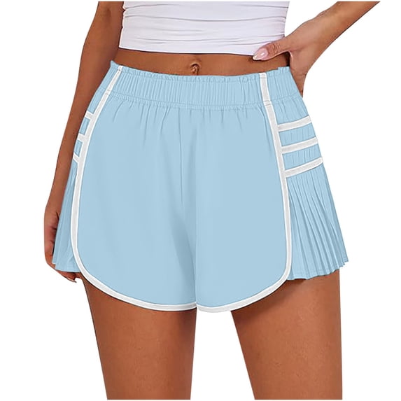 Shorts for Women High Waisted Trendy Soft Comfy Elastic Waist Drawstring Athletic Petite Bermuda Shorts for Women Petite Length High Waisted Button Up Shorts Women Dressy Womens Shorts Casual Outfits