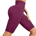 thumbnail image 1 of Shorts For Women Hip Lifting Fitness Shorts Textured Compression High Waisted Tight Fit Yoga Shorts Soft Blended Fabric Ideal For Daily & Casual Occasions M Yoga Shorts, 1 of 9