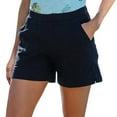 thumbnail image 1 of Shorts Women Ladies Summer High Waist Casual Elastic Loose Wide Leg Short Pants Black L, 1 of 6