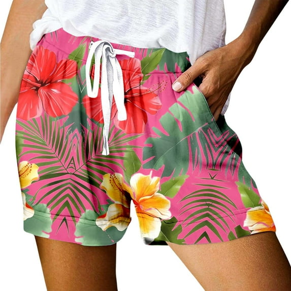 Shorts for Women, Sports Shorts for Women,Versatile Women's Casual Sports Shorts with Pockets High Waist Loose Fit Lace Up Design for Active and Summer Comfort