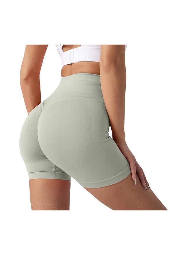 Shorts for Women Trendy, Running Shorts for Women,Women's High Waisted Yoga Shorts Seamless Workout Shorts Lifting Scrunch Gym Activewear Comfortable Stretchy