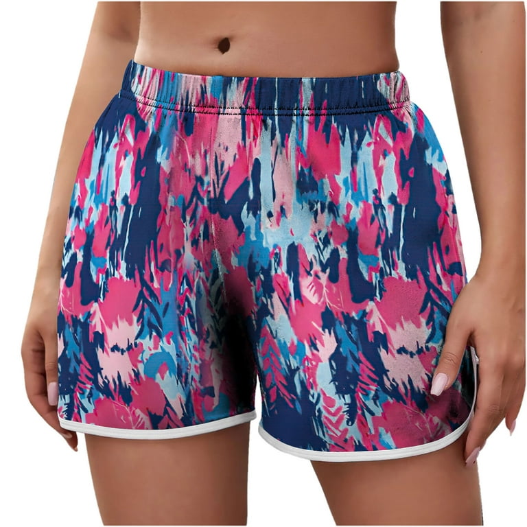 Shorts for Women, Women'S Lightweight Summer Casual Elastic Waist Print  Shorts Baggy Comfy Beach Shorts Clearance Sales Today Deals Prime Return  Pallets For Sale #1 