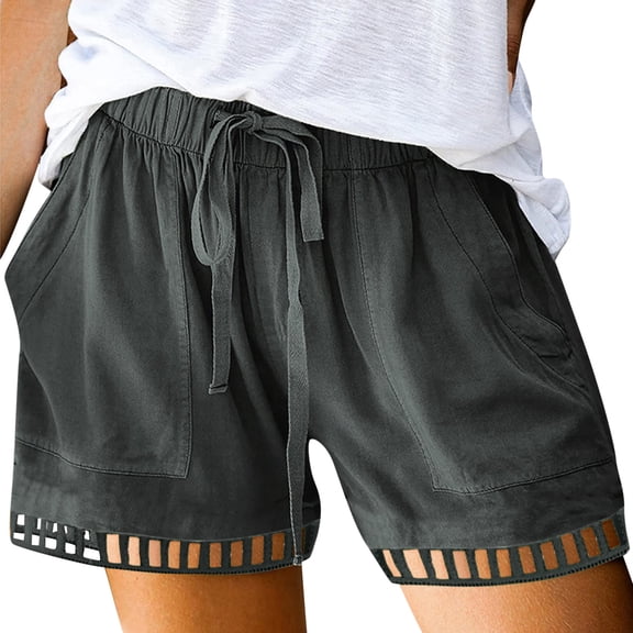 Shorts Womens Clearance Fashion Women's Sports Shorts Summer Casual Loose Print High Waisted Shorts