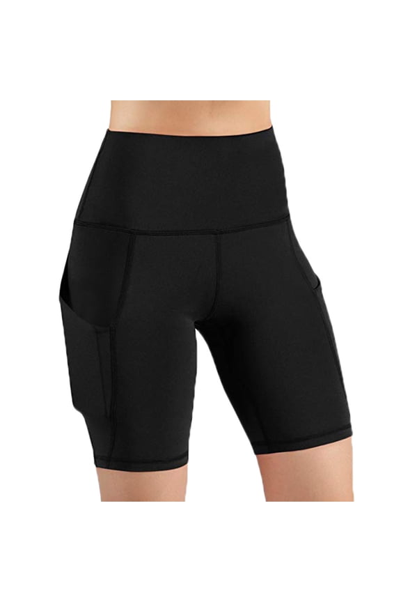 Shorts Womens Clearance Women High Waist Out Pocket Yoga Short Running Athletic Yoga Shorts Pants