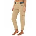 thumbnail image 1 of Shorts Womens Women's Fashion Casual Solid Color High Waist Cargo Pants A-Line Loose Wide Leg Pocket Quick Drying Long Pants, 1 of 6