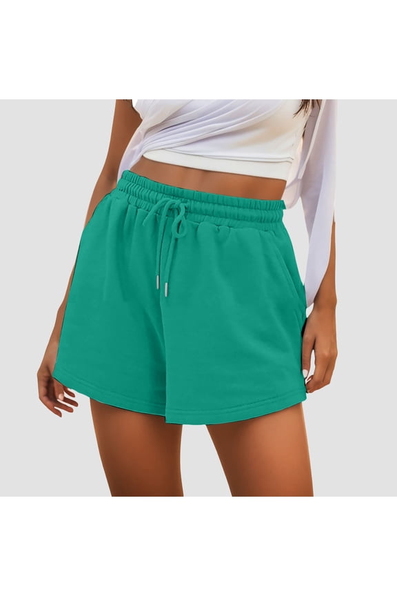 Shorts Womens High Waist Elastic Shorts Comfy Loose Fit Clothes for Women Lounge Short Summer Shorts Fashion Clothing