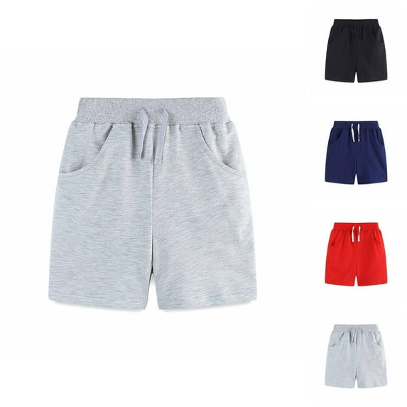 Shorts for Boys Boys Casual Shorts Toddler Kids Solid Ctton Comfort Soft Baby Sport Jogger Shorts Boys Girls Casual Pants