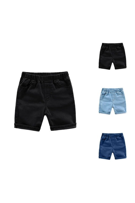 Shorts for Boys Boys Clothes The Children's Baby Boys Girls Toddler Chambray Jeans Pants Shorts