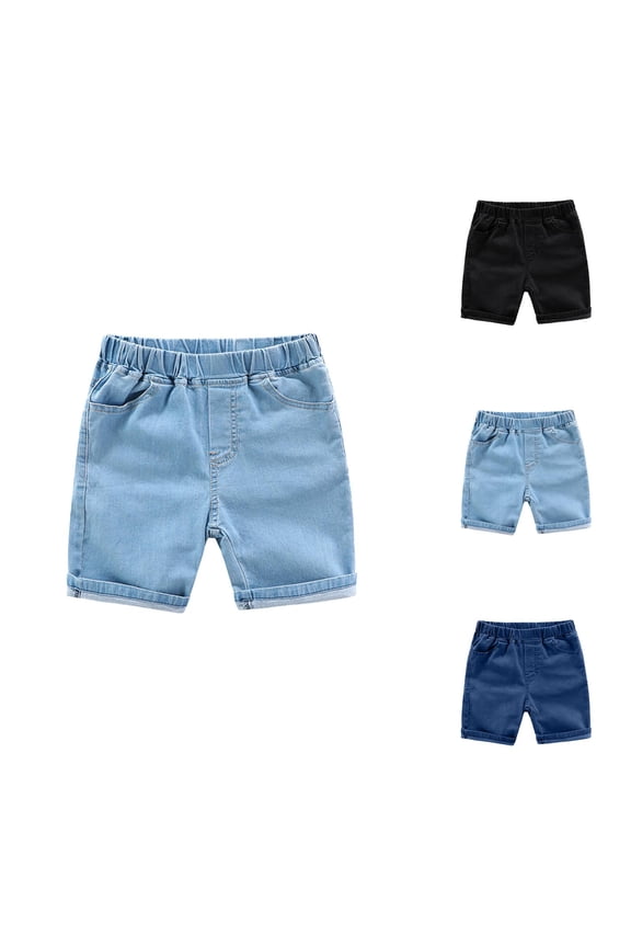 Shorts for Boys Boys Clothes The Children's Baby Boys Girls Toddler Chambray Jeans Pants Shorts