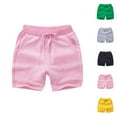 thumbnail image 1 of Shorts for Boys Boys' Fashion Child Boys Girls Casual Solid Shorts Summer Holiday Beach Pants Sport Shorts, 1 of 4