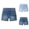 thumbnail image 1 of Shorts for Boys Boys Summer Shorts Boys Denim Shorts For Summer Casual Comfortable Korean Style Solid Color Five Pocket Design Elastic Waistband, 1 of 6