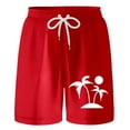 thumbnail image 1 of Shorts for Boys Child Girls Stylish Casual Printing Drawstring Summer Holiday Beach Outdoor Active Shorts Size 8 Y-9 Y, 1 of 7