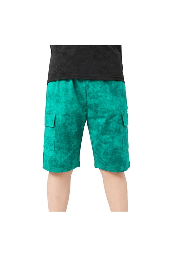 Shorts for Boys Children Girls Summer Sports Shorts Solid Color Tie Dyed Printed Cropped Children Clothes Size 3 Y-4 Y