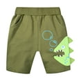 thumbnail image 1 of Shorts for Boys Toddler 3-4 Years Cartoon Slacks Dinosaur Pattern Summer Beach Black Gray Solid Color Cartoon Leisure Pants, 1 of 7