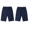 thumbnail image 1 of Shorts for Girls Comfortable Blue Shorts High Waisted School Uniform for Girls 8-9 Years, 1 of 2