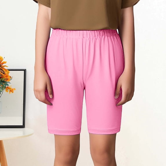 Shorts for Girls Comfortable Pink Shorts High Waisted Sports Short 4-5 Years