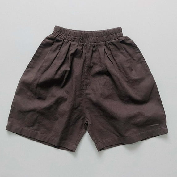 Shorts for Girls Elastic Waist Athletic Shorts Travel Pants Baby Girls Clothes 6-7 Years