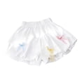 thumbnail image 1 of Shorts for Girls Elastic Waisted Ruffle Shorts with Bowknot Summer Fashion Wide Leg Bloomers Size 1-8, 1 of 7
