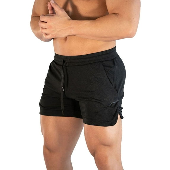 Shorts for Men – Athletic Fit Shorts for Running Men's Quick Drying Pants Solid Color Multicolor Sports Brace Beach Shorts