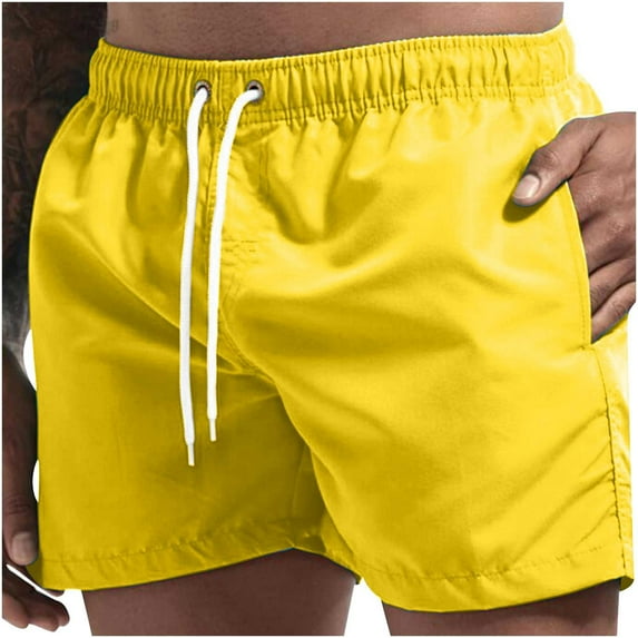 Shorts for Men Breathable Three-Point Pants Beach Shorts Sports Shorts Elasticated Lace-Up Trousers Pants for Men