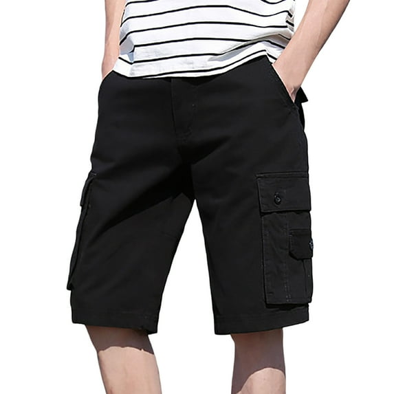 Shorts for Men – Casual Camo Gym Shorts Men's Casual Style Cargo Shorts Summer Comfortable Outdoor Streetwear Solid Color Loose Fit Shorts
