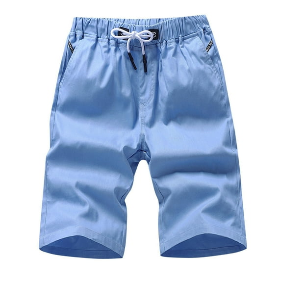 Shorts for Men Casual Loose Fitting Breathable Summer Beach Sports Fitness Walkshorts Cargo Bermuda Blue Swim Pants Sizes XL
