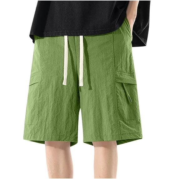 Shorts for Men Drawstring High Waist Short Workout Yoga Running Athletic Shorts with Pockets