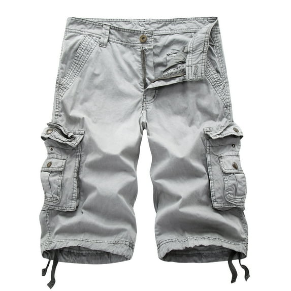 Shorts for Men,S Cargo Shorts,Men'S Casual Pure Color Outdoors Pocket Beach Work Trouser Cargo Shorts Pant,Cargo Shorts Men