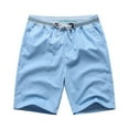 thumbnail image 1 of Shorts for Men Sports Daily Outdoor Casual Lightweight Breathable Shorts Sky Blue XL, 1 of 5