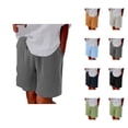 thumbnail image 1 of Shorts for Women 2026 Summer Elastic High Waist Wide Straight Leg Lightweight Casual Shorts with Pockets, 1 of 7