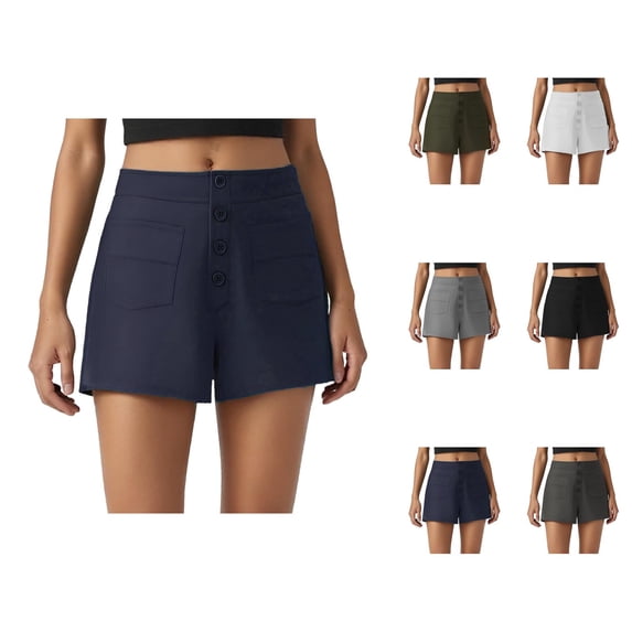 Shorts for Women 2026 Summer Stretchy Dressy Casual Office Work Shorts with Pockets