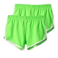 thumbnail image 1 of Shorts for Women 2pc Women Casual Summer Sports Shorts Workout Yoga Shorts Active Shorts Hiking Shorts Women Board Shorts Green L, 1 of 2