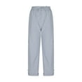 thumbnail image 1 of Shorts for Women,Clearance Women's Fashion Casual Solid Color High Waist Cargo Pants A-Line Loose Wide Leg Pocket Quick Drying Long Pants, 1 of 3