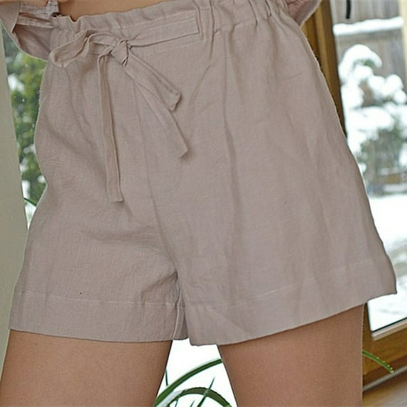 Shorts for Women,Clearance Women's Summer Casual Shorts High Waist Zipper Solid Shorts Pants