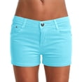 thumbnail image 1 of Shorts for Women Colorful Denim Casual Candy White High Waist Summer Shorts, 1 of 6