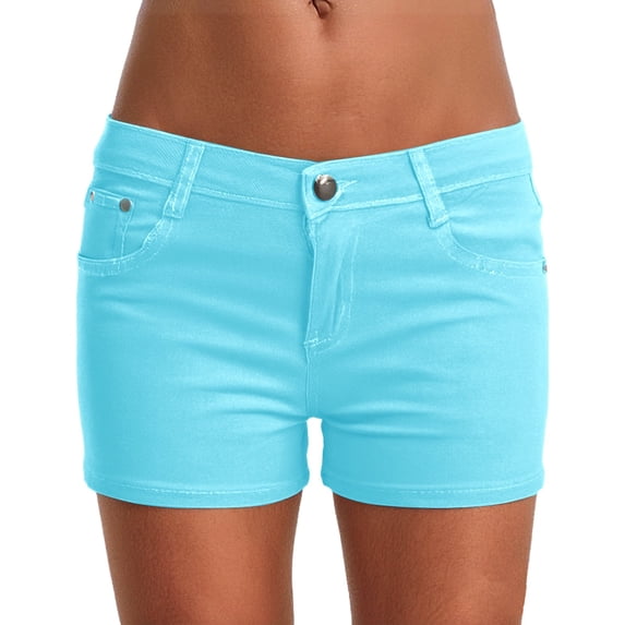 Shorts for Women Colorful Denim Casual Candy White High Waist Summer Shorts