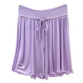thumbnail image 1 of Shorts for Women Comfy Elastic Waist Pajama Shorts Lightweight Breathable Soft Cotton Sleep Bottoms, 1 of 3